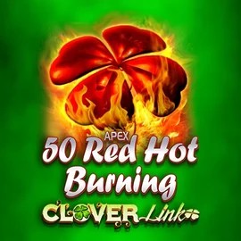 50 Red Hot Burning Clover Links logo – Slots by Novomatic at Paradise Play Casino