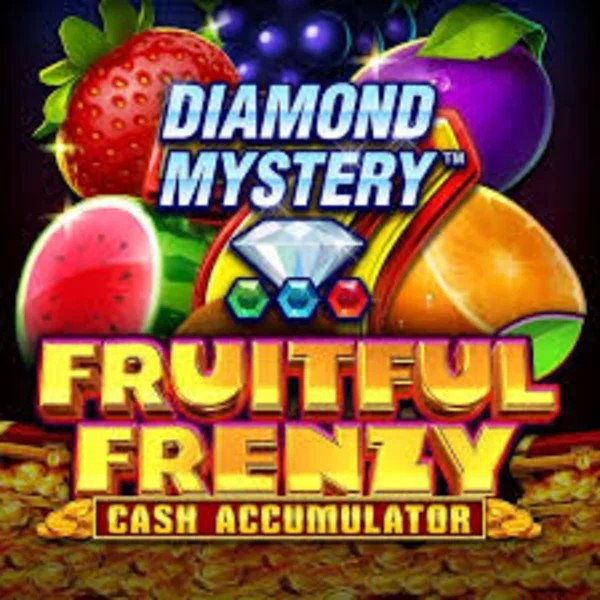 Official Slots logo: Diamond Mystery Fruitful Frenzy Cash Accumulator by Greentube at Paradise Play Casino